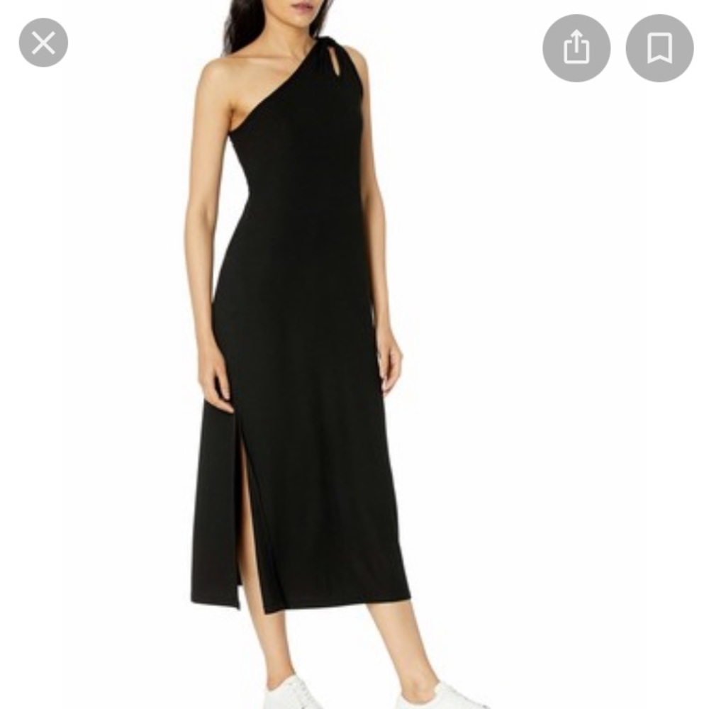 4. The Drop | NWT Ribbed One Shoulder Maxi Dress - Picture 2 of 13